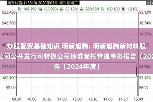 炒股配资基础知识 明新旭腾: 明新旭腾新材料股份有限公司公开发行可转换公司债券受托管理事务报告（2024年度）