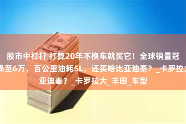 股市中杠杆 打算20年不换车就买它！全球销量冠军，从12万降至6万，百公里油耗5L，还买啥比亚迪秦？_卡罗拉大_丰田_车型